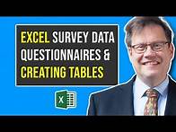 Video thumbnail for How to create a table from survey data in Excel | Questionnaires & pivot tables for beginners