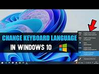 Video thumbnail for How to Change Keyboard Language in Laptop | Windows 10