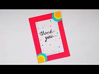 Video thumbnail for How to make: A Beautiful Thank You Card | Dinesh Arts