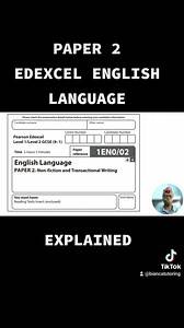 Video thumbnail for EDEXCEL ENGLISH LANGUAGE PAPER 2 - EXPLAINED #gcseenglish #edexcelenglish #gcsetips #studywithme