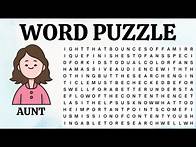 Video thumbnail for 🎯 Ultimate WORD Puzzle Challenge: Family Members Word Search! 👨‍👩‍👧‍👦