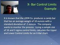 Video thumbnail for X bar and R charts (Video 41)