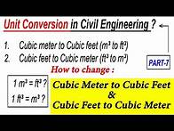 Video thumbnail for #7 || How to Convert Cubic Meter to Cubic Feet and Cubic Feet to Cubic Meter || Unit Conversion