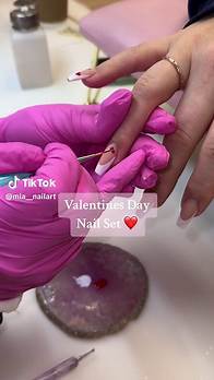 Video thumbnail for Classic Red Heart Nail Design for Valentine's Day