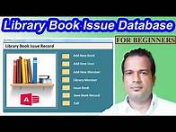 Video thumbnail for library book issue database access | library database