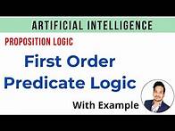 Video thumbnail for first order logic artificial intelligence | first order logic problem | first order logic inference