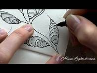 Video thumbnail for Zentangle: Drawing easy Flowers