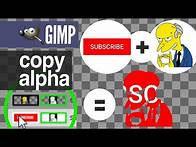 Video thumbnail for Copy Alpha from Layer to Layer in GIMP (Transparency COPY-PASTE) Quick