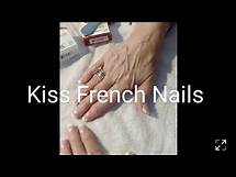 Video thumbnail for How I apply The acrylic Kiss French nails. #kissnails #acrylicnails #diymanicure