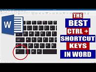 Video thumbnail for The Best Ctrl + Shortcut keys in Word | Microsoft Word Tutorials