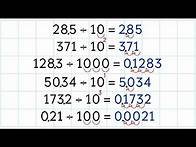 Video thumbnail for Division Patterns with Decimals. Grade 5