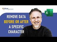Video thumbnail for Remove Data Before or After a Specific Character in Excel - With or Without Formula