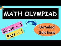 Video thumbnail for GRADE 4 PART 1 || MATH OLYMPIAD QUESTIONS || WITH COMPLETE SOLUTIONS | MOEMS | IJMO | NOETIC | IMO
