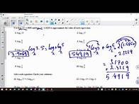 Video thumbnail for Alg 2: 7-5 Properties of Log