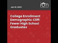 Video thumbnail for College Enrollment Demographic Cliff: Fewer High School Graduates