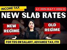 Video thumbnail for Income Tax Slab Rate updated AY 2025-26 (FY 2024-25) for TDS on Salary and Advance Tax calculation