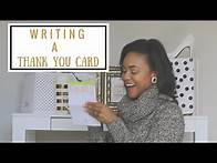 Video thumbnail for 5 Tips To Write The Perfect Thank You Card | How To Be A Lady