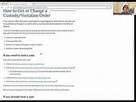 Video thumbnail for Overview—How to Get a Custody Order
