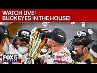 Video thumbnail for LIVE: Trump hosts Ohio State football champions at White House