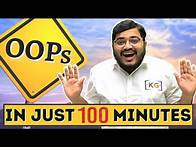 Video thumbnail for Complete OOPs in just 100 Minutes | Object Oriented Programming | OOPs Concepts in Java & C++
