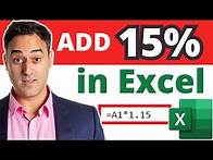 Video thumbnail for How to Add a Percentage in Microsoft Excel