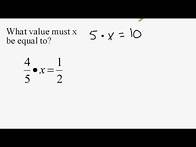 Video thumbnail for Solving for x When Fractions Are Involved