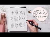 Video thumbnail for Mini Floral Doodles | Learn To Draw Simple Flowers