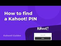 Video thumbnail for How to find a Kahoot! PIN