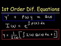 Video thumbnail for First Order Linear Differential Equations
