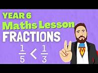 Video thumbnail for Maths Lesson Year 6 - FRACTIONS