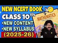 Video thumbnail for NEW NCERT Book of Class 10th Maths For Board 2025-26 | CBSE Class 10 Maths New syllabus 2025-26