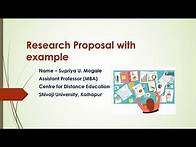 Video thumbnail for Research Proposal with example
