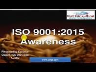 Video thumbnail for ISO 9001-2015 Awareness