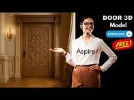 Video thumbnail for FREE CNC 3D MODEL for Aspire – Perfect for Doors, Home Decor, Offices & More #CNC3DMode
