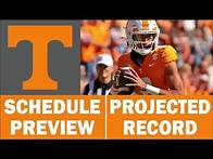 Video thumbnail for Tennessee Football 2024 Schedule Preview & Record Projection