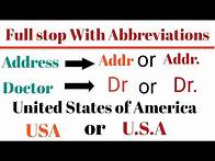 Video thumbnail for Why do we use full stop after abbreviation? |Period or full stop rules after abbreviation
