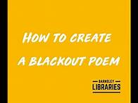 Video thumbnail for How to: create a blackout poem