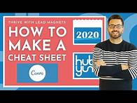 Video thumbnail for How to create a cheat sheet using Canva 2020
