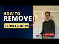 Video thumbnail for How to Easily Remove Sliding Closet Doors