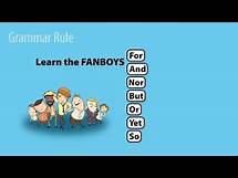 Video thumbnail for FANBOYS: Coordinating Conjunctions