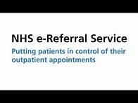 Video thumbnail for NHS e-Referral Service: Putting patients in control of their outpatient appointments | NHS Digital