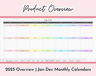 Video thumbnail for 2025 Digital Calendar Spreadsheet Google Sheets Planner Template Editable Calendar Template 2025 Monthly Calendar Cute Planner Spreadsheet - Etsy