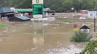 Video thumbnail for Tennessee floods force road closures on Interstate 40