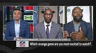 Video thumbnail for What are the best revenge games on 2024 schedule? | 'NFL Total Access'