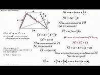 Video thumbnail for Equating coefficients in grade 9 GCSE vector questions
