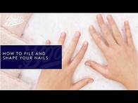 Video thumbnail for How To File And Shape Your Nails | Nail Tutorial | Boots Beauty | Boots UK