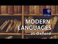 Video thumbnail for Modern Languages at Oxford University