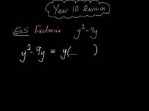 Video thumbnail for Year 10 Algebra Revision