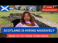 Video thumbnail for SCOTLAND FREE VISA SPONSORSHIP JOBS |THESE COMPANIES ARE HIRING NOW OVERSEAS WORKERS|APPLY NOW!