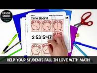 Video thumbnail for 3rd Grade Guided Math: Telling Time and Elapsed Time Worksheets Centers Activities and Lessons